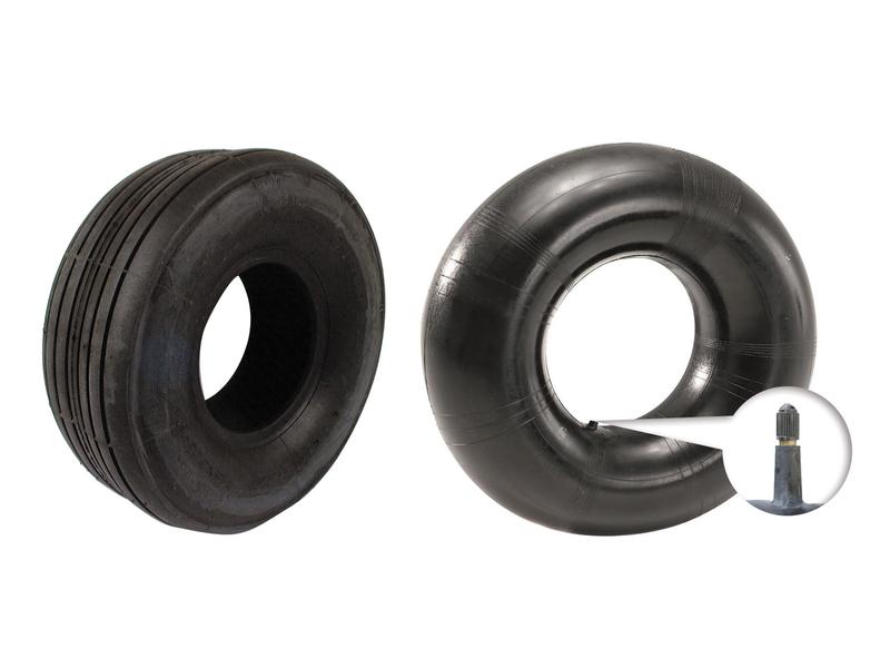 An image displays the Sparex Tyre & Tube Set, 15 x 6.00 - 6, 6PR (Sparex Part Number: S.152482) with the airplane tire on the left and its inner tube on the right, featuring a close-up inset of the TR13 straight valve stem.