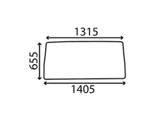 Windscreen - Sparex Part No. S.152616