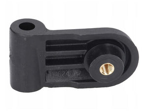 Close-up image of a black plastic and brass threaded insert component, featuring a cylindrical protrusion and an M6 thread hole on one end. Sparex Rear Window Hinge (Part Number: S.152698) model tag visible.