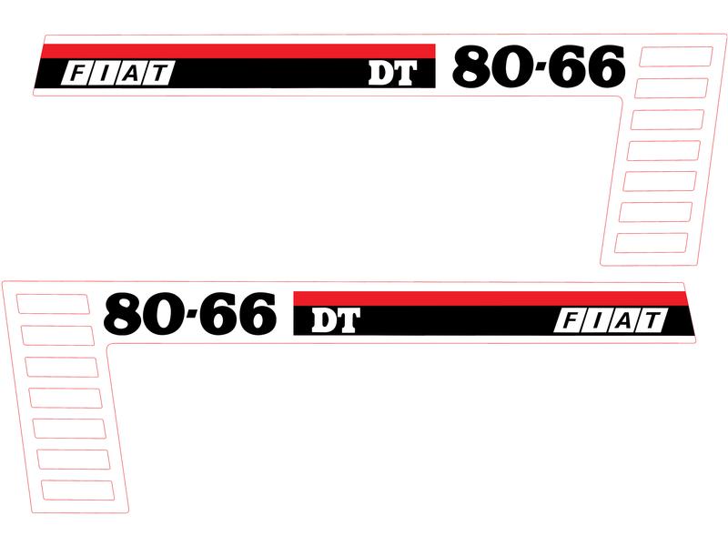 Decal Set - Fiatagri 80-66DT | Sparex Part Number: S.152857