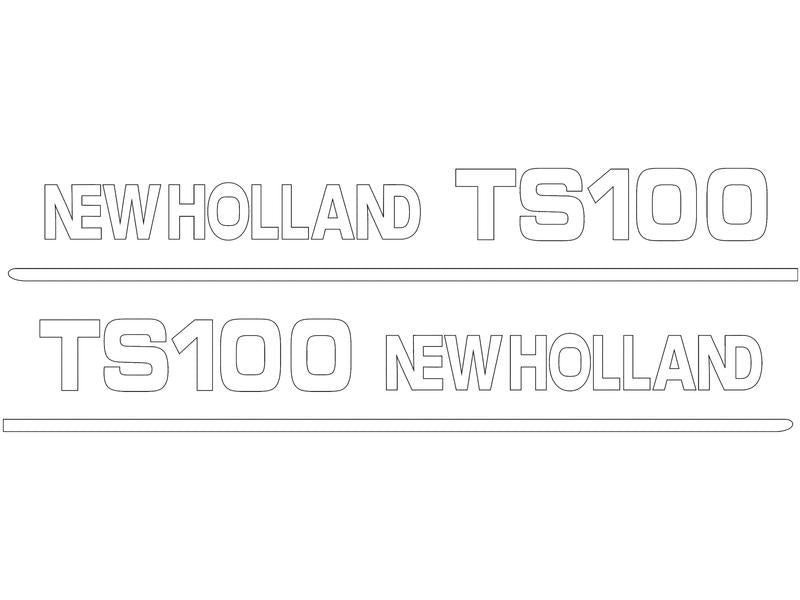 Decal Set - Ford / New Holland TS100 | Sparex Part Number: S.152867