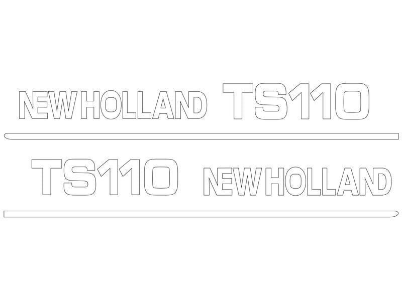 Decal Set - Ford / New Holland TS110 | Sparex Part Number: S.152868