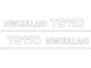 Decal Set - Ford / New Holland TS110 - Sparex Part No. S.152868