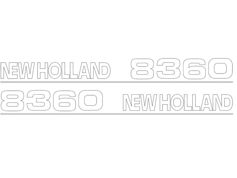Decal Set - Ford / New Holland 8360 | Sparex Part Number: S.152875