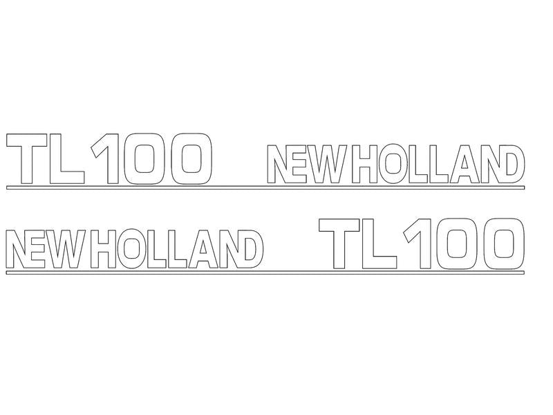 Decal Set - Ford / New Holland TL100 | Sparex Part Number: S.152879