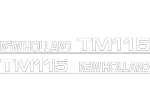 Decal Set - Ford / New Holland TM115 - Sparex Part No. S.152887