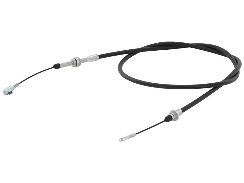 Introducing the Foot Throttle Cable, designed by Sparex. This black flexible choke cable, equipped with metal fittings on both ends, is perfect for mechanical control applications in vehicles or machinery. Known for its robust Sparex design, this component boasts an outer cable length of 1090mm.