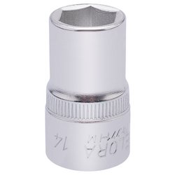 Draper Elora Hexagon Socket, 1/2" Sq. Dr., 14mm - 771-LM 14 - Farming Parts