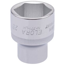 Draper Elora Hexagon Socket, 1/2" Sq. Dr., 26mm - 771-LM 26 - Farming Parts