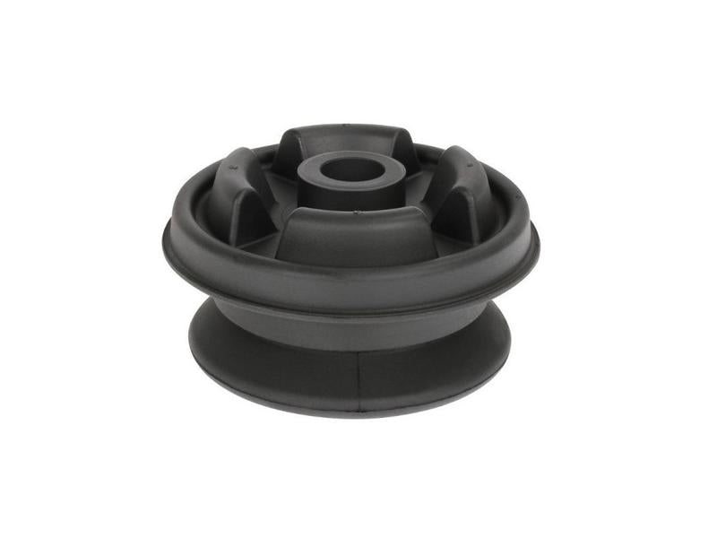 A cylindrical, symmetrical black rubber engine mount with a diameter of 120 mm, weighing 0.68 kg and fitting perfectly to the Sparex criteria under Sparex Part Number S.153547.