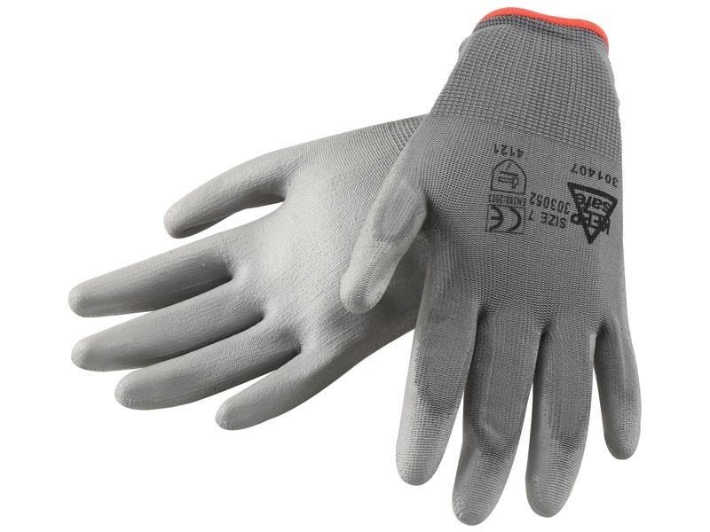 Sparex Gnitter Grey Gloves - 7/S | S.153957 - Product Image 1