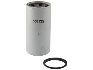 A cylindrical oil filter with the Sparex Part Number "S.154252" printed on it, featuring a 7 Micron Microglass element and a nearby black gasket ring.