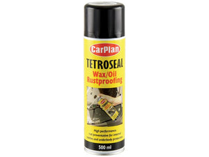 Sparex Wax/Oil Rustproofing Aerosol Black 500ml for Equipment Protection | S.155364