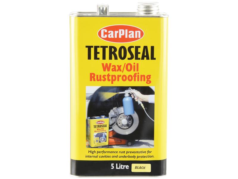 Wax/Oil Rustproofing Tin Black 5L for Automotive & Agricultural Use - Sparex Part S.155365