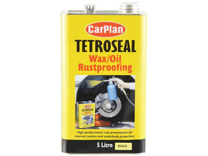 Wax/Oil Rustproofing Tin Black 5L for Automotive & Agricultural Use - Sparex Part S.155365