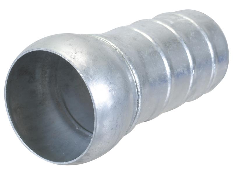 Coupling with Hose End - Male 5'' (133mm) x5'' (125mm) (Galvanised) | Sparex Part Number: S.155391