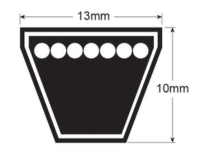 Agribelt Raw Edge Moulded Cogged Belt Kit - AVX Section - Belt No. AVX13 x 1405 (Set of 2) | S.155496 - Product Image 2