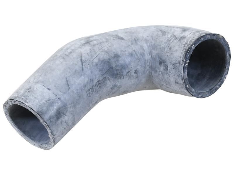 A Sparex Bottom Hose, featuring an inner diameter of 50mm at the smaller end and 55mm at the larger end (Sparex Part No. S.155796), is designed for changing the direction of plumbing or industrial pipeline systems and is compatible with Massey Ferguson equipment.