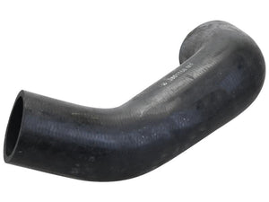 A Sparex Bottom Hose, with an inner diameter of 50mm at the smaller end and 55mm at the larger end, featuring a black rubber curved design with visible text and markings, perfect for your Massey Ferguson equipment. (Sparex Part No. S.155876)