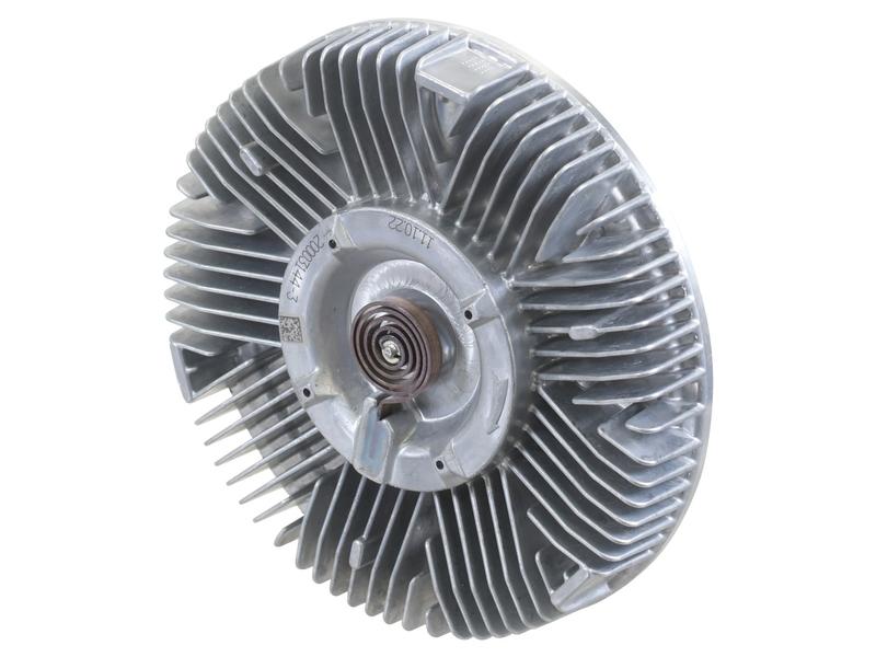 A Sparex Viscous Fan Drive (Sparex Part Number: S.156090) featuring a metallic cooling fan clutch with multiple fins and a central bearing.