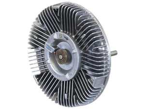 A predominantly silver Sparex Viscous Fan Drive (Sparex Part Number: S.156093) featuring a radial fin design, central mounting bolt, and precise overall diameter.