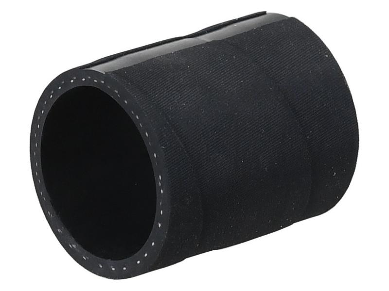 A black cylindrical object with a textured surface and small perforations around one edge, reminiscent of the Sparex Bottom Hose (Sparex Part No.S.156141) with an inner diameter of 42mm on both ends.