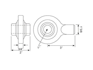 Spenco Top Link Weld On Ball End (Cat. 2 (Ø25mm)) | S.16087 - Product Image 3