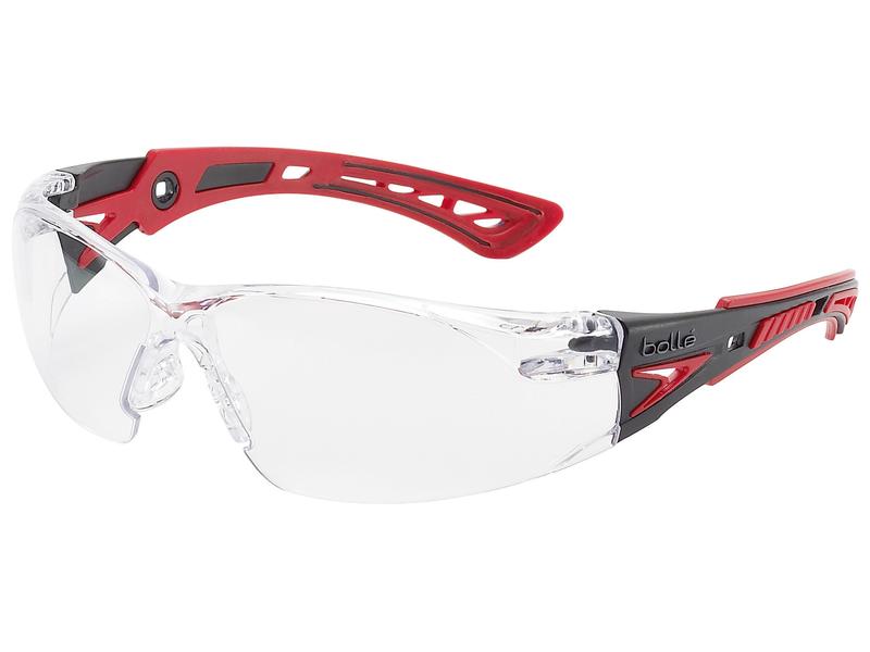 Safety Glasses RUSH+ Clear Lens with Ultra-Flex Temples & Protection | S.162026