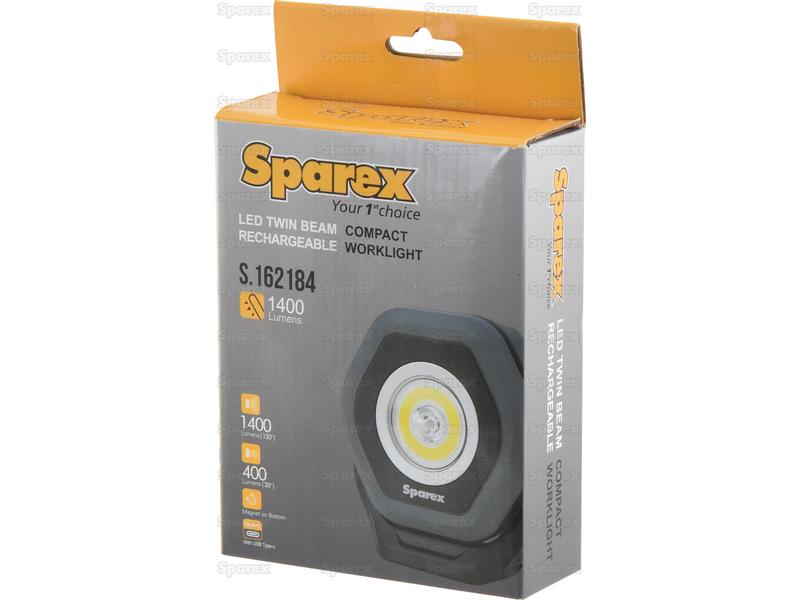 Sparex LED Twin Beam Rechargeable Inspection Lamp, 1400 Lumens | S.162184 - Product Image 7