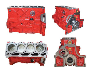 Shown are four views of the Short Engine: BSD444T from Sparex (Part Number: S.162191), showcasing the front, side, and interior angles. The metallic components, various ports, and the crankshaft are all visible, highlighting this impressive engine model.