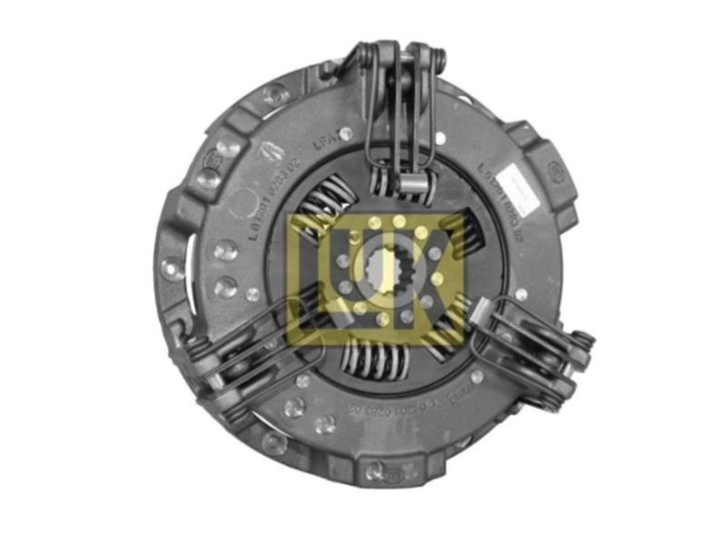 A round Clutch Cover Assembly with a central spring assembly and several visible bolts and mechanisms, featuring a prominent yellow and black Sparex logo in the center, designed as a Single Cover Flywheel Type. (Sparex Part Number: S.162624)