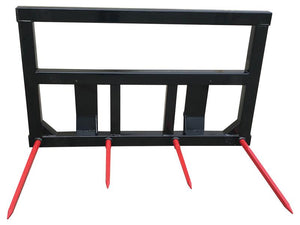 Heavy Duty Big Square Bale Frame - 2 x 1100mm & 2 x 810mm SHW Tines (Conus 2) | Sparex Part Number: S.162685