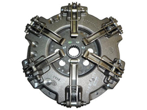 Introducing the Sparex Clutch Cover Assembly (Part Number: S.162717), featuring central splines, a dual cover, and four spring-loaded release levers.