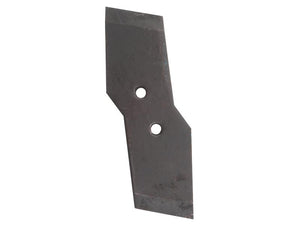 The Sparex Reversible Plough Point (Marathon) RH, compatible with OE reference 622128, features an angular design with a dark, slightly worn surface and two holes for easy attachment. This steel blade is 12mm thick and can be used with Vulcan Fasteners. Its Sparex part number is S.162785.