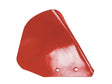 A Universal Trashboard - RH (Kverneland), identified as KK076812 and available under Sparex Part Number S.162860, characterized by its red metal construction, two small holes at the bottom, and angular, irregular shape.