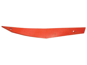 A high-quality Slat - LH No.1 (Kverneland), designed to fit as KK083221 LH, features a long, flat, orange metal piece with a pointed end, two holes at different ends, and a smooth surface—this is brought to you by Sparex under part number S.162863.