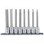 Draper Long Metric Hex. Socket Bit Set, 3/8" Sq. Dr., 100mm (8 Piece) - D-HEX/8/100 - Farming Parts