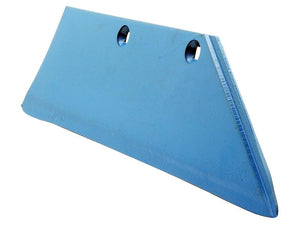 A blue metal wedge-shaped object with two circular holes near the top, reminiscent of the high-quality craftsmanship seen in Sparex products, specifically the Share - RH (Lemken), Sparex Part Number: S.162878 designed to fit as 3352030.