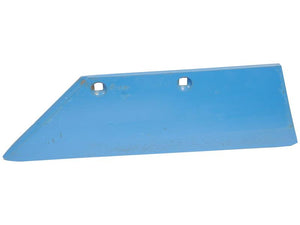 A Sparex blue metal cutting blade, model S.162879, also known as Share - LH (Lemken), to fit Vulcan Fasteners model 3352031 with two mounting holes.