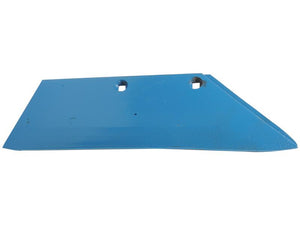 A metal blade in blue with two square holes and one circular hole, compatible with Vulcan Fasteners, is available as the Share Wing - RH (Lemken), fitting part number 3352130 and Sparex part number S.162882 from the Sparex brand.