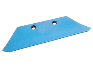 A blue, metal agricultural blade featuring two mounting holes and designed for OE Reference 3363724, ensuring durability and compatibility. This Sparex Reversible Skim Point (RH & LH) with the part number S.162890 is a dependable solution.