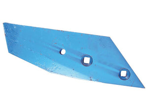 Blue metal plough point (LH) with a thickness of 12mm, featuring three mounting holes and Vulcan Fasteners, marked with Sparex Part Number: S.162894, set against a white background.