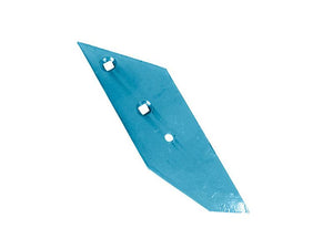 The Plough Point - RH, thickness 12mm, (Lemken), part number S.162895 from Sparex, is a blue, angled metal piece with three holes of varying sizes.