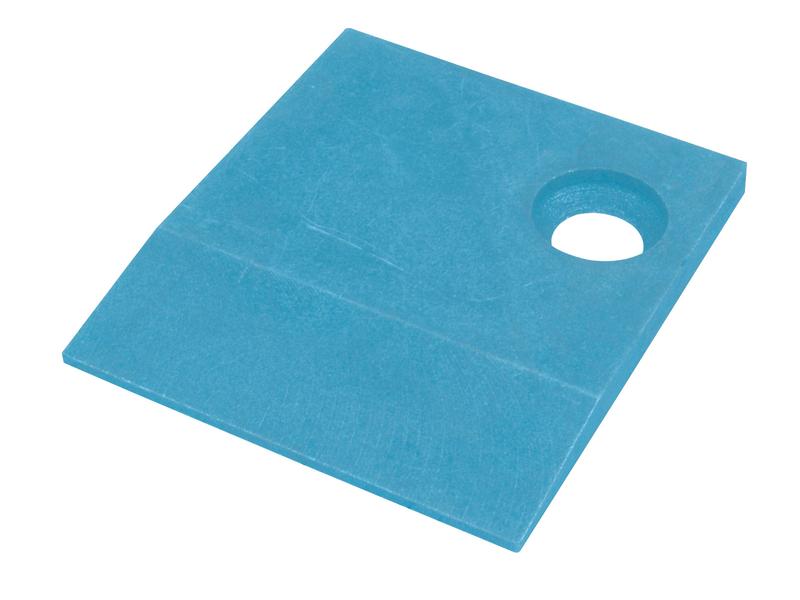 Introducing the Frog Protector - RH (Lemken), a blue rectangular plastic sheet with a hole near one corner, designed to fit seamlessly into your assembly process. This Sparex product, part number S.162903, ensures compatibility as a primary OE reference with fitting code 3401480.