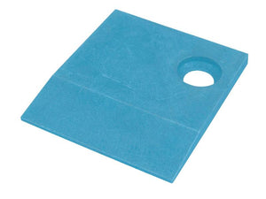 Introducing the Frog Protector - RH (Lemken), a blue rectangular plastic sheet with a hole near one corner, designed to fit seamlessly into your assembly process. This Sparex product, part number S.162903, ensures compatibility as a primary OE reference with fitting code 3401480.