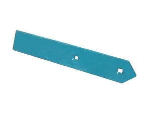 The Landside – RH & LH (Lemken), available as Sparex Part Number S.162906, is a blue elongated metal strip with a pointed end and two square holes along its length, suitable for RH & LH fitting.