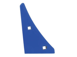 A blue, triangular plastic object with two square holes, similar in design to the Sparex Landside Wedge - LH (Lemken), part number S.162910, designed to fit as 3401901.