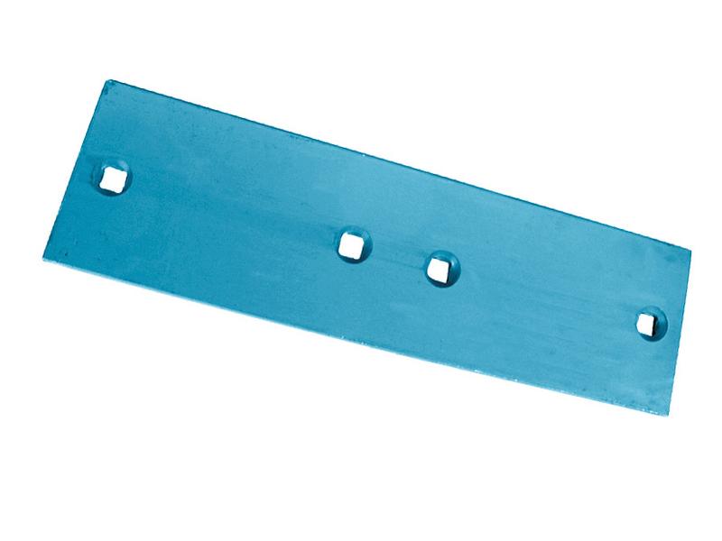 A rectangular blue metal plate from Sparex, specifically the Landside - RH & LH (Lemken) model, featuring four square holes aligned horizontally in the center. This part fits as 3411504 and has a Sparex Part Number of S.162913.