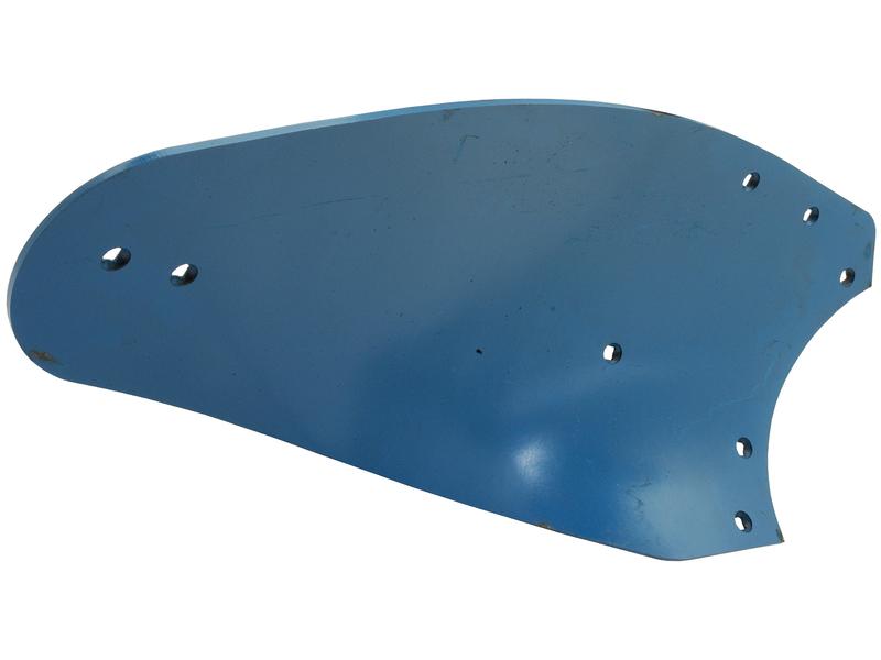 A blue, perforated metal sheet with holes of varying sizes around the edges, identified as a Mouldboard - RH (Lemken) compatible with part number 3441034 and manufactured by Sparex (Sparex Part Number: S.162919).