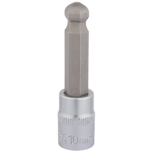 Draper Ball End Hexagonal Socket Bits, 3/8" Sq. Dr., 10mm - D-HEX-BALL/B - Farming Parts